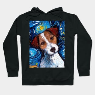 Jack Russell Night (Portrait) Hoodie